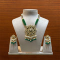 Traditional Green Polki Pendant