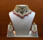 Ruby Pearl Polki Choker
