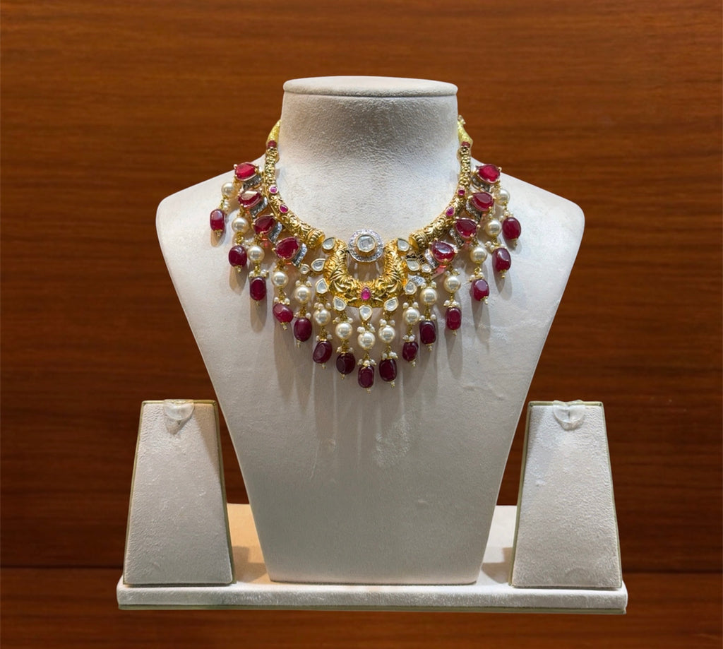 Ruby Polki Guluband