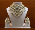 Royal Polki Cascade Necklace Set