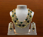 Emerald Polki Two-String Necklace Set