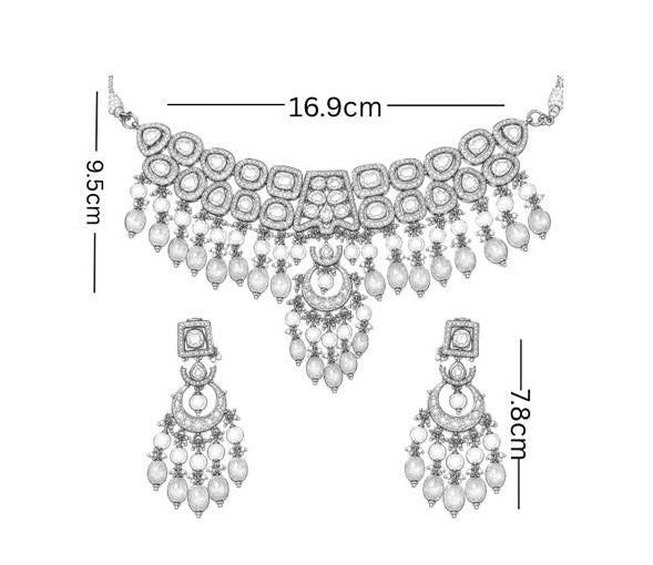 Green Choker Polki Set