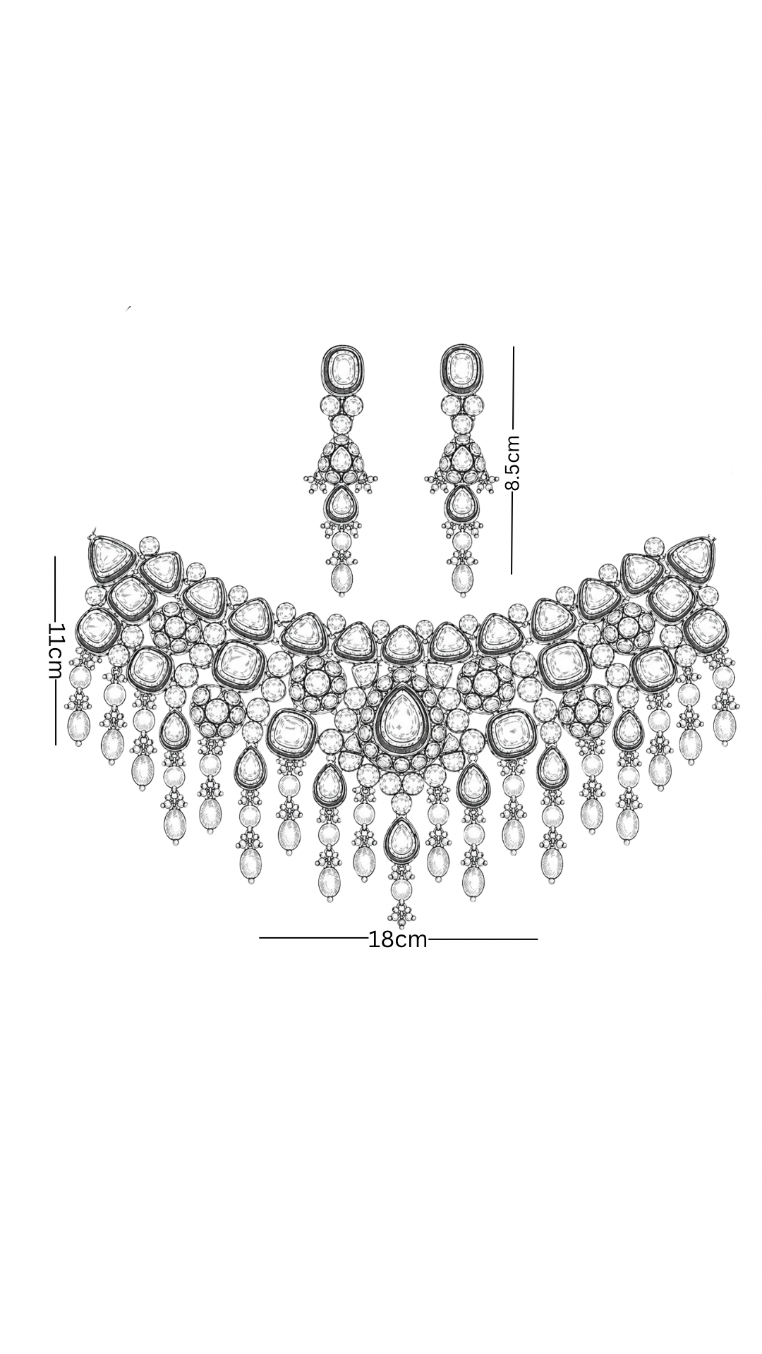 Polki Necklace Set