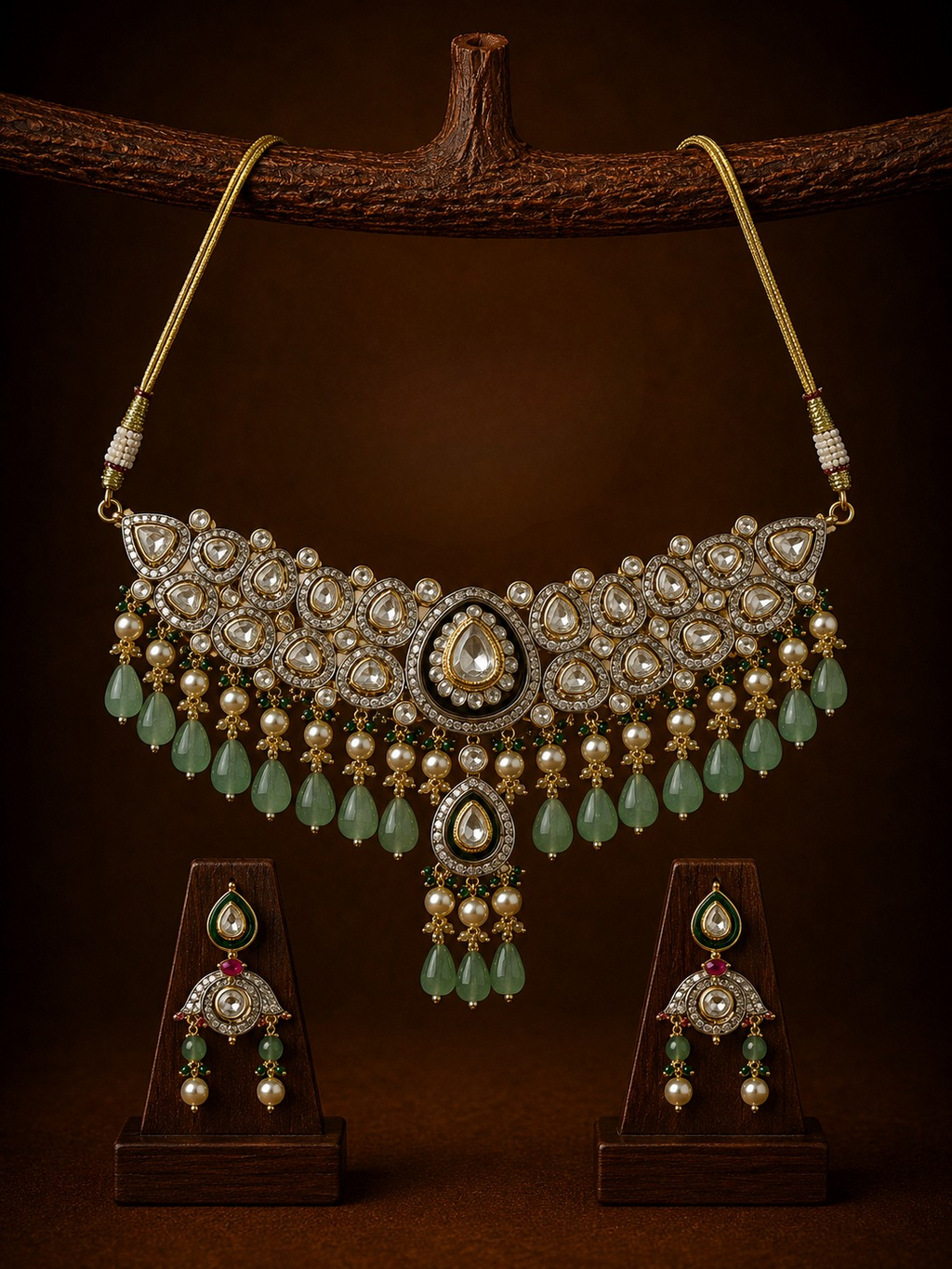 Polki Necklace Set