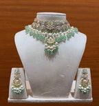 Green Choker Polki Set