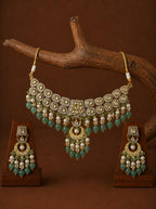 Green Choker Polki Set